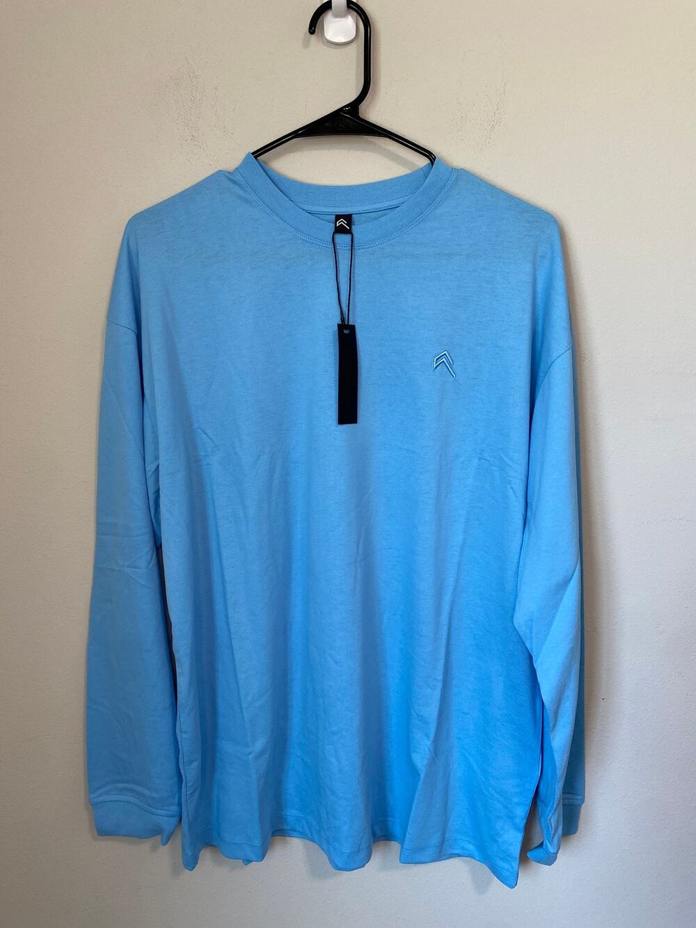 New Oner Active Classic Oversized Long Sleeve Top Arctic Blue Small